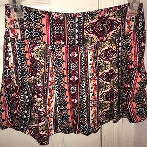 Multi- colored, floral, flowy shorts